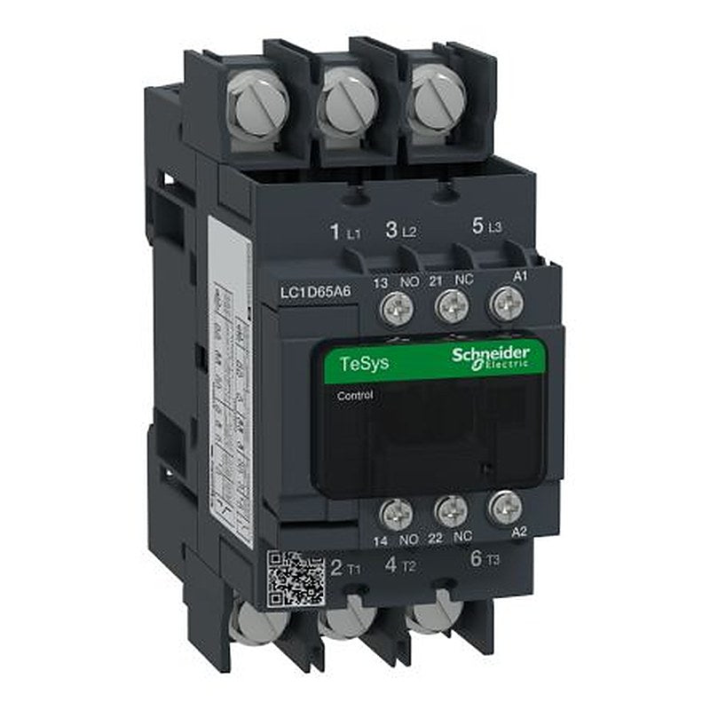 Schneider Electric TeSyS D Contactor, 240V ac Coil, 3-Pole, 65 A, 30 kW 240V ac, 3 NO, 690V