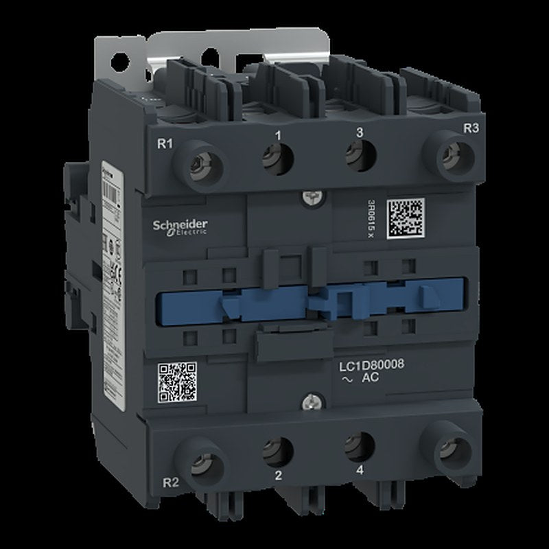 Schneider Electric TeSyS D Contactor, 240V ac Coil, 4-Pole, 80 A, 12.5 W 240V ac, 2 NO/2 NC, 690V