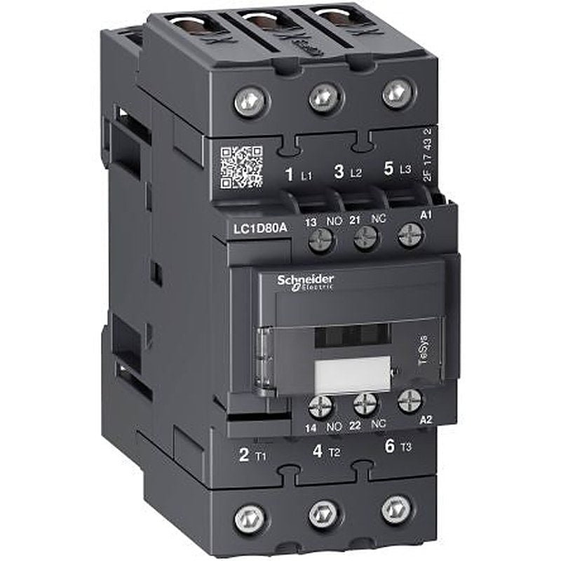 Schneider Electric TeSyS D Contactor, 48V ac Coil, 3-Pole, 66 A, 37 kW, 1 NO/1 NC, 690V