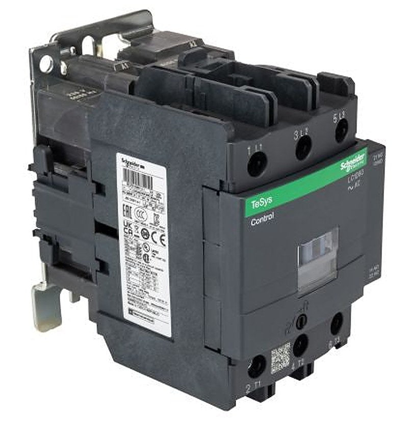 Schneider Electric TeSyS D Contactor, 230V ac Coil, 3-Pole, 80 A, 37 kW 230V ac, 3 NO, 300 V dc, 690V ac