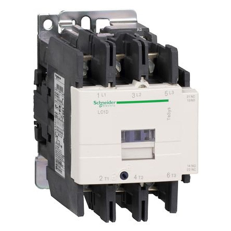 Schneider Electric TeSyS D Contactor, 220V ac Coil, 3-Pole, 95 A, 45 kW 22V, 1 NO/1 NC