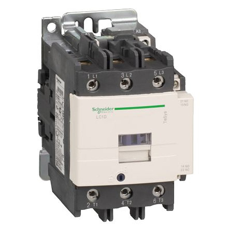 Schneider Electric TeSyS D Contactor, 220V ac Coil, 3-Pole, 95 A, 45 kW, 1 NO/1 NC, 1kV