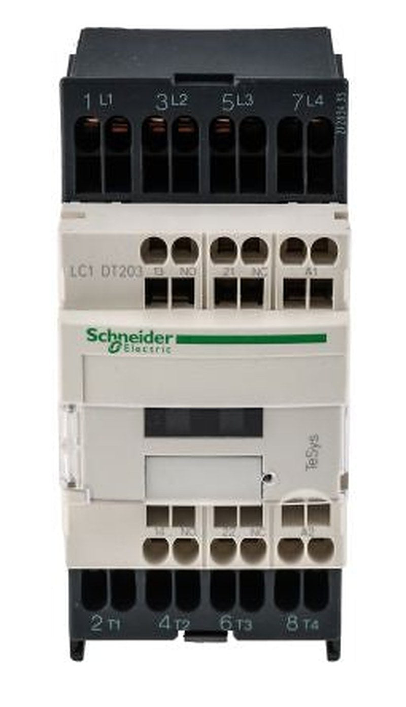 Schneider Electric TeSys D Contactor, 24V ac Coil, 4-Pole, 20 A, 1.56 W 24V ac, 4 NO, 690V ac