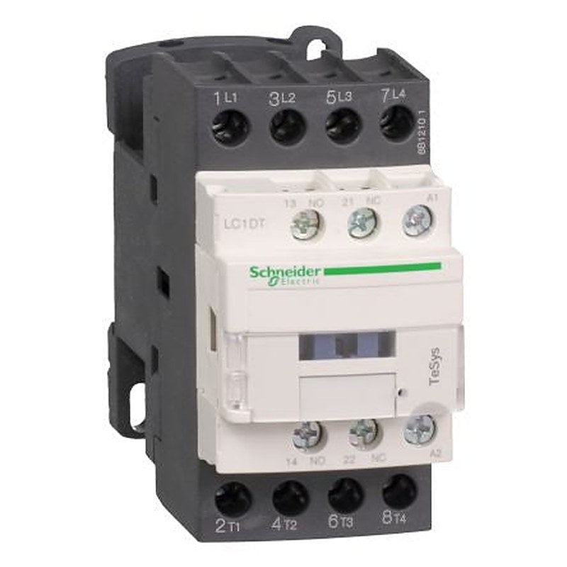 Schneider Electric TeSyS D Contactor, 250V dc Coil, 4-Pole, 20 A 250V, 1 NO/1 NC, 690V