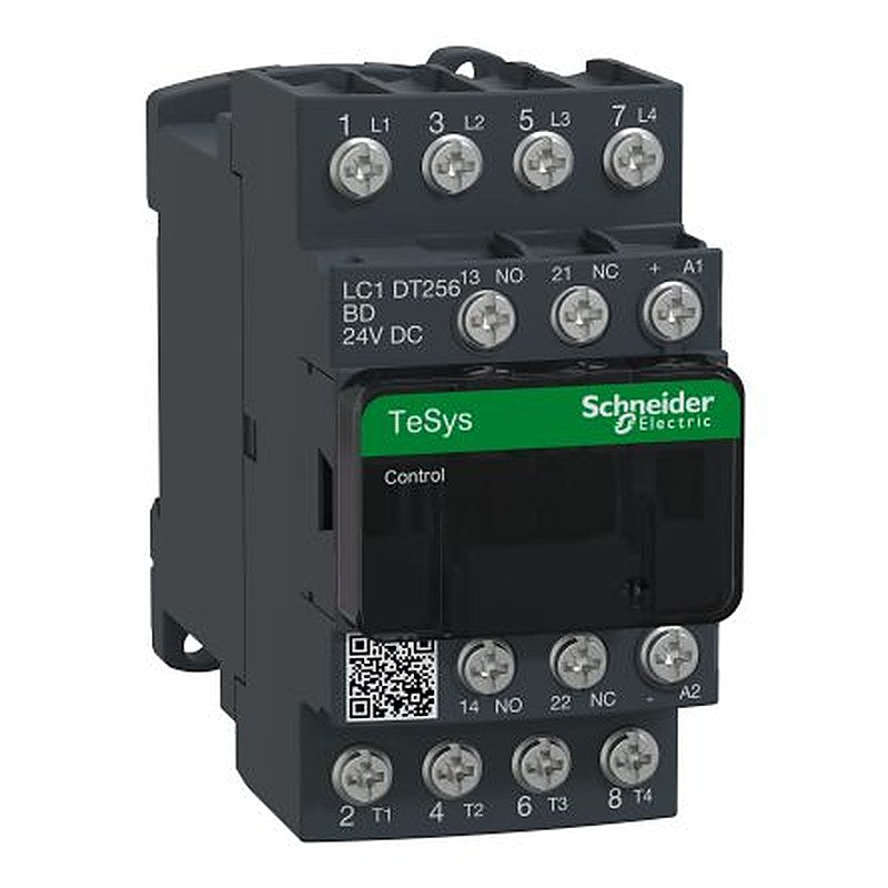 Schneider Electric TeSyS D Contactor, 24V Coil, 4-Pole, 25 A 24V, 1 NO/1 NC, 690V