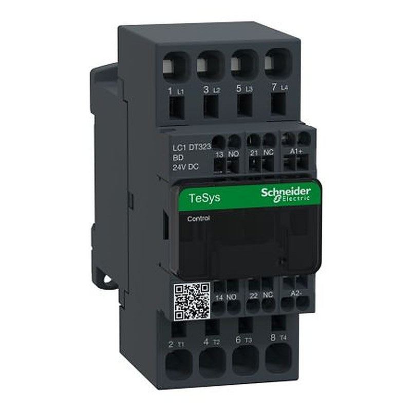 Schneider Electric TeSyS D Contactor, 24V dc Coil, 4-Pole, 32 A 24V, 1 NO/1 NC, 690V