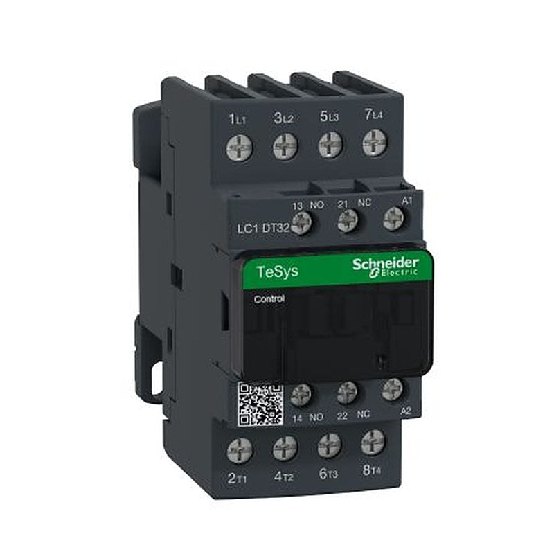 Schneider Electric TeSyS D Contactor, 110V ac Coil, 4-Pole, 32 A, 1.56 W 110V ac, 4 NO, 690V ac