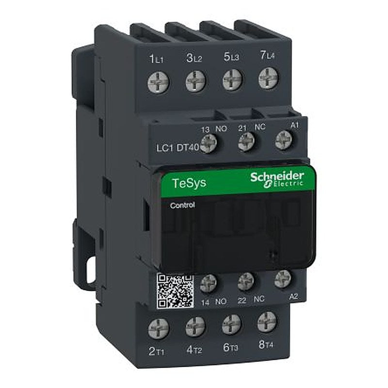 Schneider Electric TeSyS D Contactor, 48V ac Coil, 4-Pole, 40 A, 1.56 W 48V ac, 4 NO, 690V ac