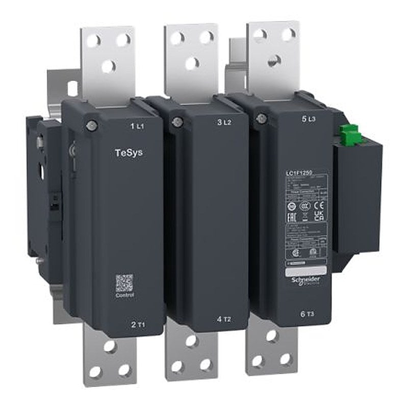 Schneider Electric TeSys F Contactor, 100V Coil, 3-Pole, 1.25 kA, 120 W 100V, 3 NO, 250V