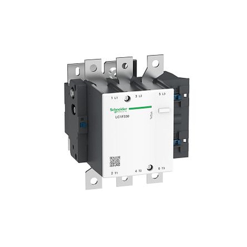 Schneider Electric LC1F Contactor, 220V ac Coil, 3-Pole, 330 A, 160 kW 220V ac, 3 NO, 440V