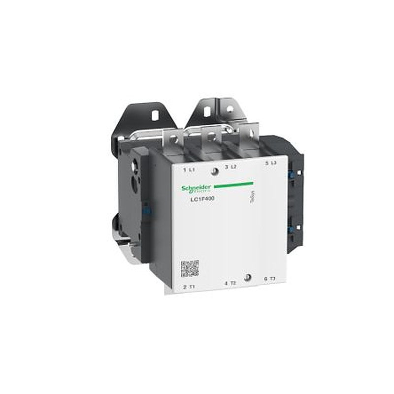 Schneider Electric LC1F Contactor, 415V ac Coil, 3-Pole, 400 A, 200 kW 415V ac, 3 NO, 440V