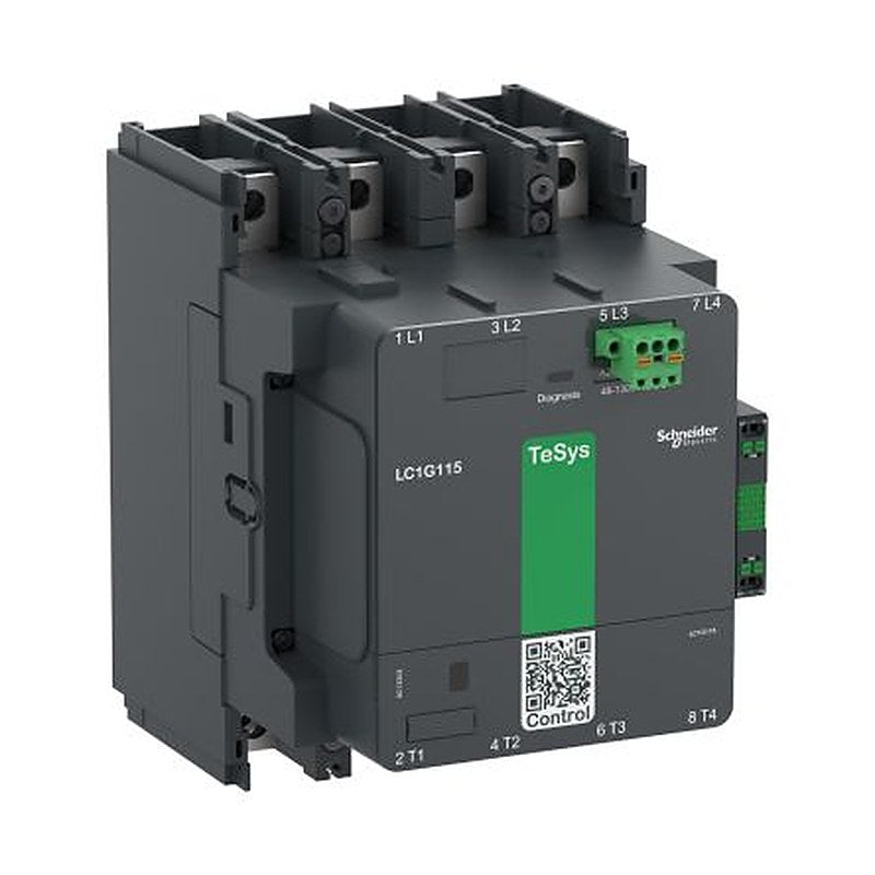 Schneider Electric TeSyS G Contactor, 130V ac/dc, 48 V ac/dc Coil, 4-Pole, 250 A 48V, 1 NO/1 NC, 1kV