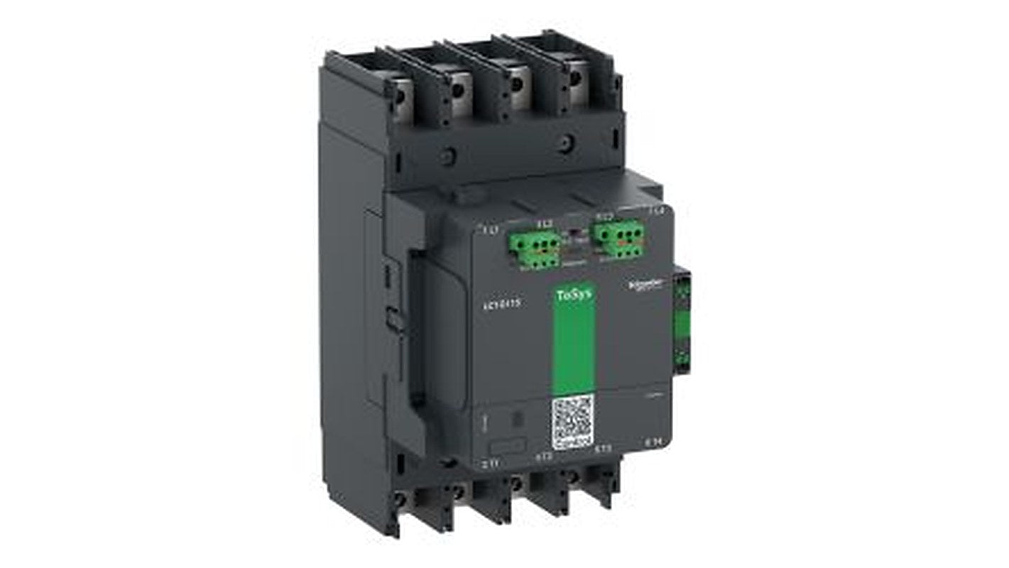 Schneider Electric TeSys G Contactor, 130V ac/dc, 48 V ac/dc Coil, 4-Pole, 305 A, 150 HP 130V ac/dc, 4 NO, 1000V ac