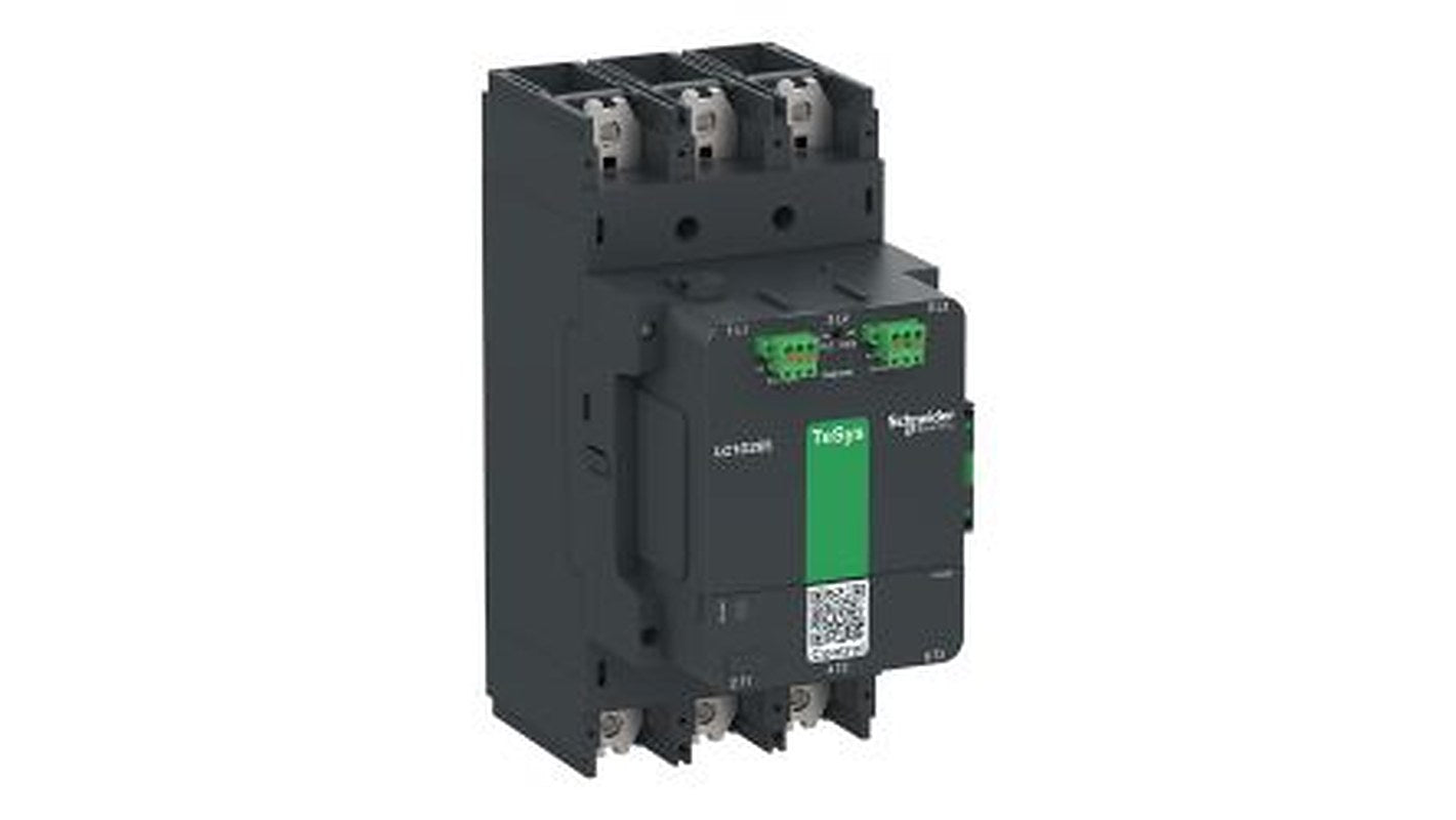 Schneider Electric TeSys G Contactor, 24V ac/dc, 48 V ac/dc Coil, 3-Pole, 385 A, 200 kW 48V ac/dc, 3 NO, 1kV ac