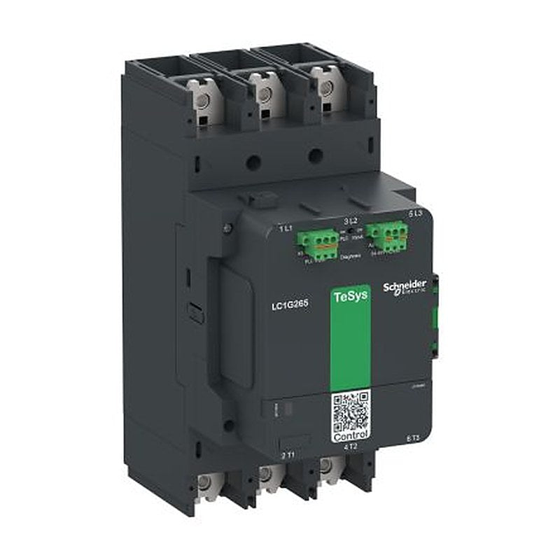 Schneider Electric TeSyS G Contactor, 200V ac, 500 V ac Coil, 3-Pole, 550 A, 110 kW 200V ac, 500 V ac, 1 NO/1 NC, 300V
