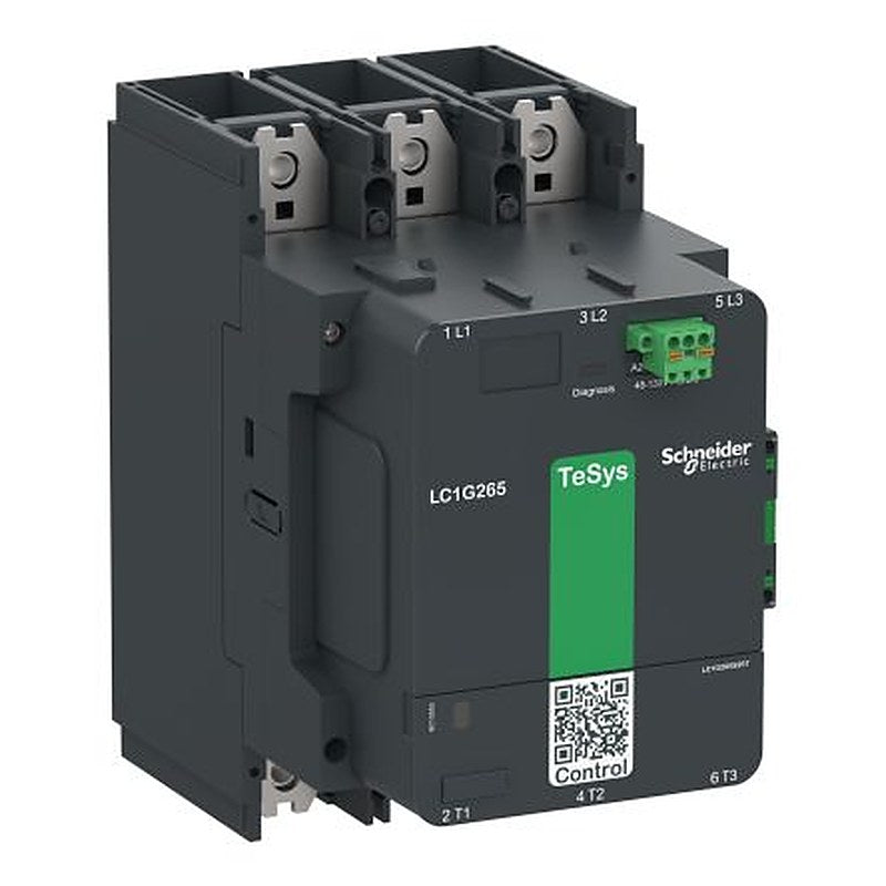 Schneider Electric TeSys G Contactor, 130V, 48 V Coil, 3-Pole, 147 kW 130V, 48 V, 1 NO/1 NC, 1kV ac
