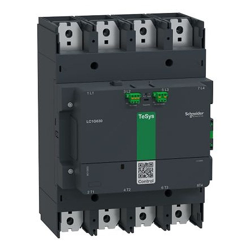 Schneider Electric TeSyS G Contactor, 130V ac/dc, 48 V ac/dc Coil, 4-Pole, 1.05 kA, 250 HP 48V, 1 NO/1 NC, 1kV