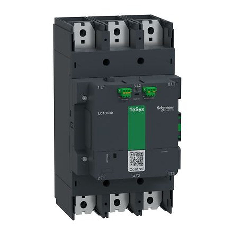 Schneider Electric LC1G Contactor, 130V, 48 V Coil, 3-Pole, 800 A, 440 kW 48V, 1 NO/1 NC, 300V