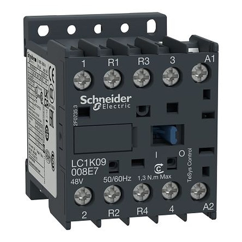 Schneider Electric LC1K Contactor, 220V ac, 230 V ac Coil, 4-Pole, 20 A 230V ac, 2 NO/2 NC, 690V