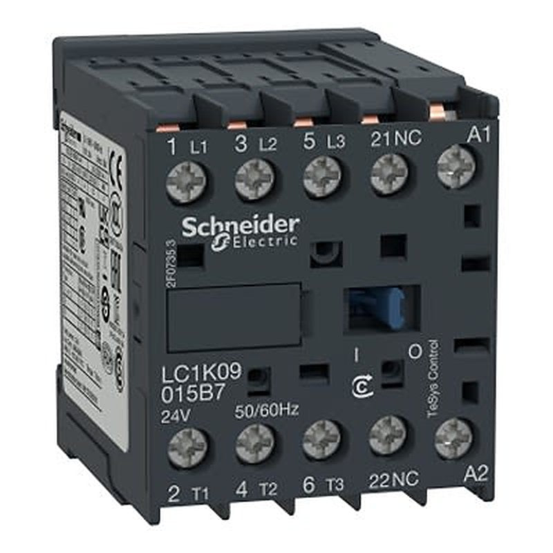 Schneider Electric LC1 Contactor, 115V ac Coil, 3-Pole, 20 A, 1.56 W, 4 NO, 115V ac