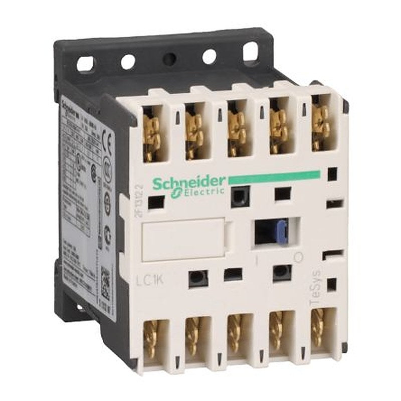 Schneider Electric TeSyS K Contactor, 48V Coil, 3-Pole, 9 A 48V, 1 NO/1 NC