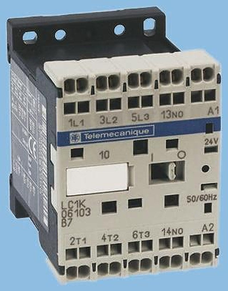 Schneider Electric LC1K Contactor, 115V ac Coil, 3-Pole, 12 A, 5.5 kW 115V ac, 3 NO, 690V ac