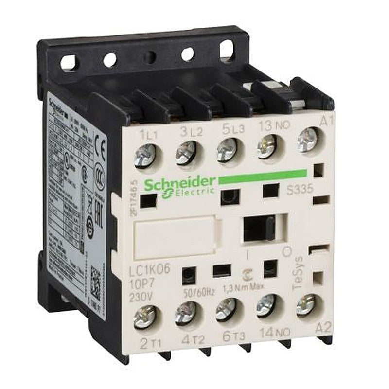 Schneider Electric TeSys K Contactor, 24V ac Coil, 3-Pole, 12 A, 5.5 kW, 1 NO, 690V
