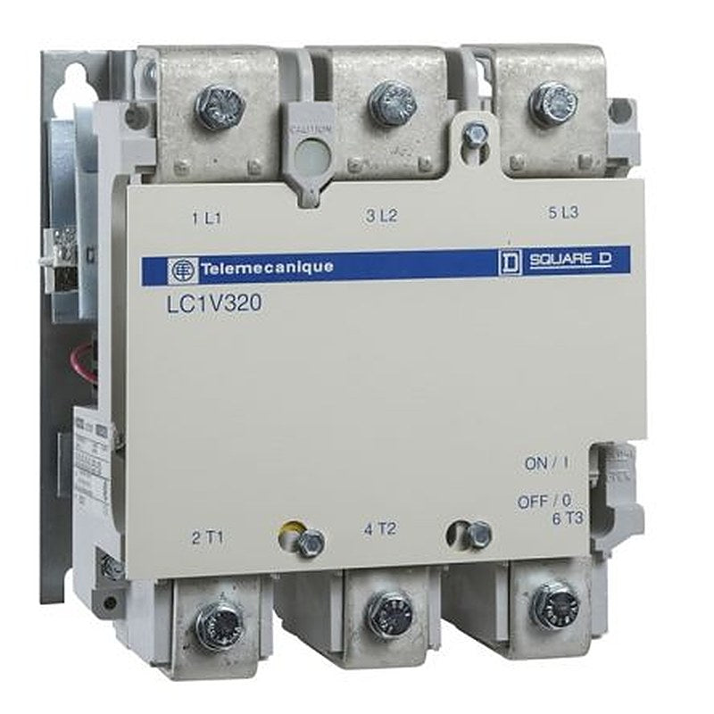 Schneider Electric LC1V Contactor, 220V Coil, 3-Pole, 320 A, 160 kW 240V, 3 NO, 240V