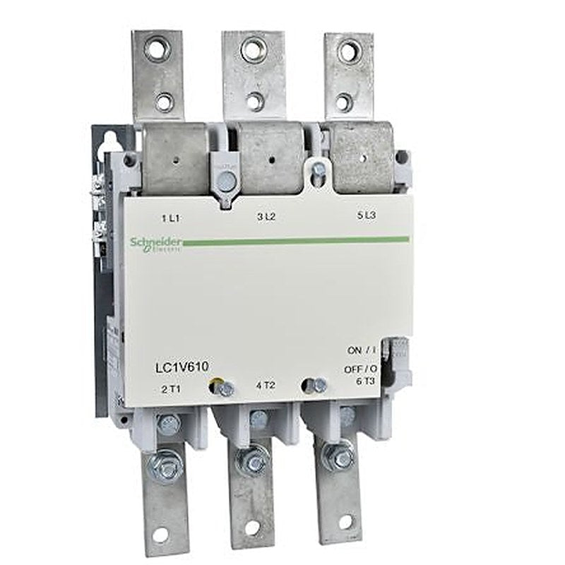 Schneider Electric LC1V Contactor, 220V ac, 240 V ac Coil, 3-Pole, 800 kW 240V ac, 3 NO, 1kV ac