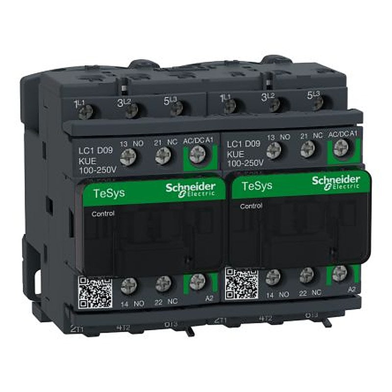 Schneider Electric TeSys D Reversing Contactor, 230V ac Coil, 3-Pole, 9 A, 5.5 kW 250V, 3 NO, 690V ac
