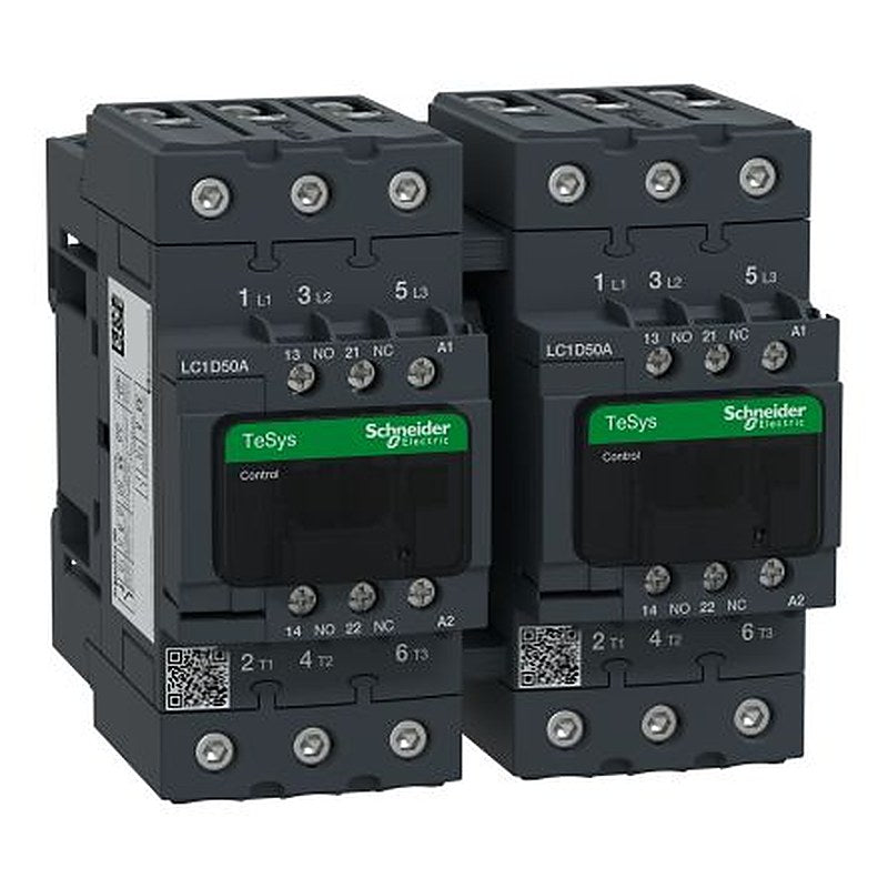 Schneider Electric TeSyS D Reversing Contactor, 100V Coil, 3-Pole, 80 A, 1 NO/1 NC, 690V