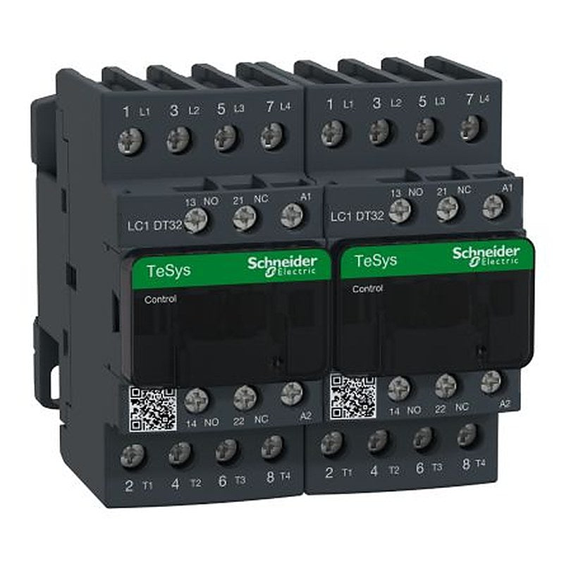 Schneider Electric TeSyS D Reversing Contactor, 48V ac Coil, 4-Pole, 32 A, 1 NO/1 NC, 690V