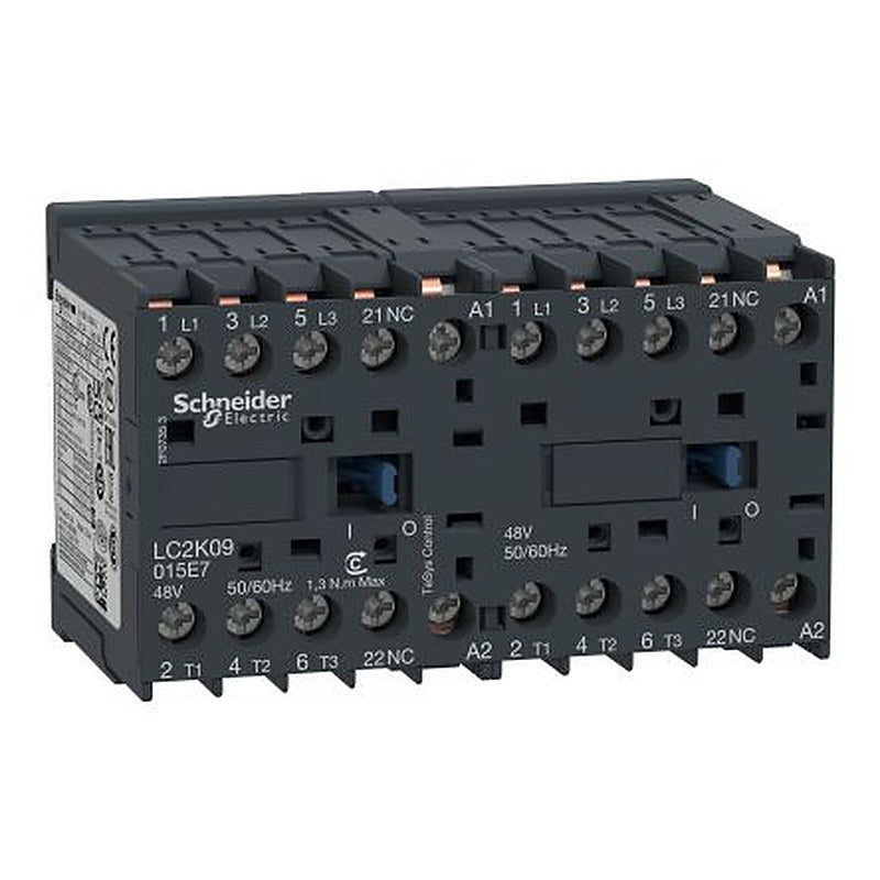 Schneider Electric TeSyS K Contactor, 110V ac Coil, 3-Pole, 20 A, 4 kW 110V ac, 3 NO, 690V ac