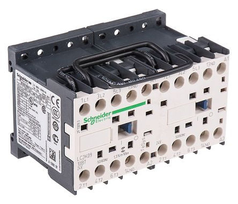 Schneider Electric TeSys K Contactor, 24V ac Coil, 3-Pole, 9 A, 4 kW 24V ac, 3 NO, 690V ac