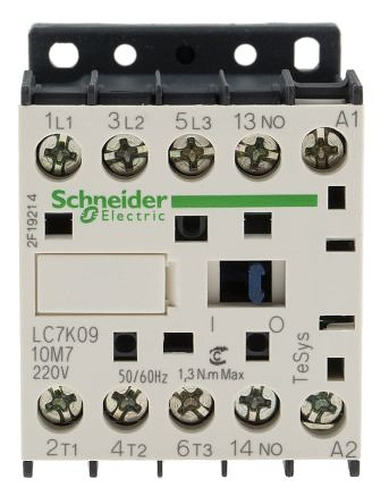 Schneider Electric TeSys K Contactor, 230V ac Coil, 3-Pole, 9 A, 4 kW 24V, 3 NO, 690V ac