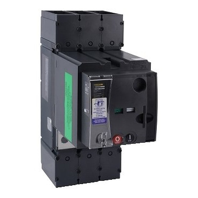 Circuit breaker, PowerPacT L, 400A, 3 pole, 600VAC, 14kA, lugs, MicroLogic 3.3, 100%, motor op (Circuit breaker PowerPacT L) is a Schneider Electric product. Designed for reliable performance and long service life. Available across Iraq — contact us for pricing and delivery options.