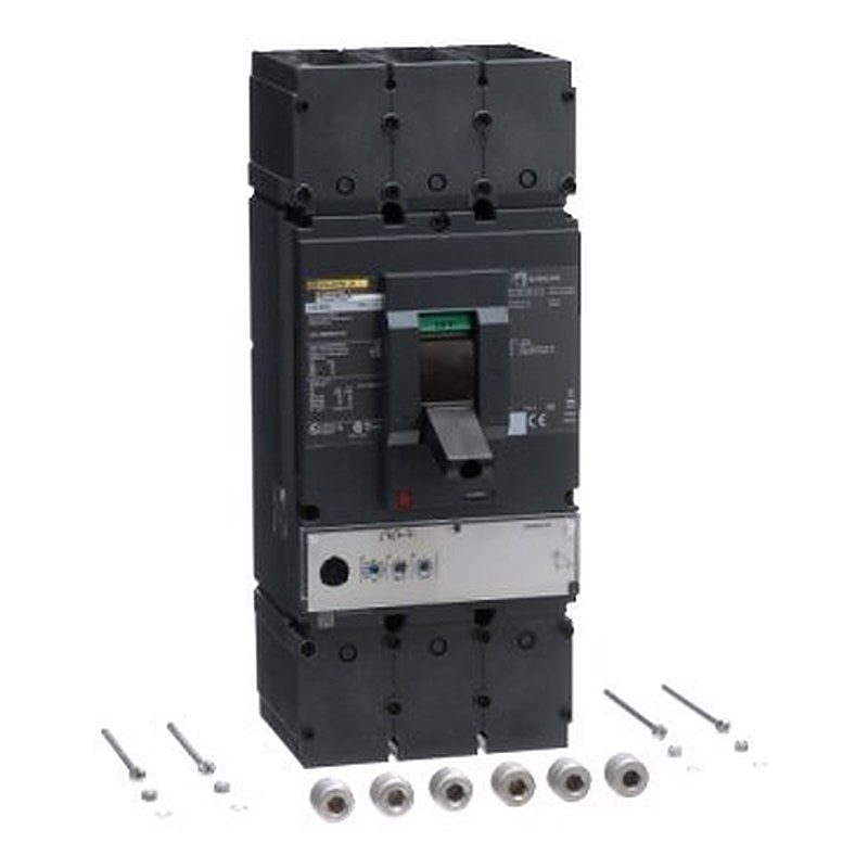 Circuit breaker, PowerPacT L, 600A, 3 pole, 600VAC, 14kA, lugs, MicroLogic 3.3, 80% (Circuit breaker PowerPacT L) is a Schneider Electric product. Designed for reliable performance and long service life. Available across Iraq — contact us for pricing and delivery options.