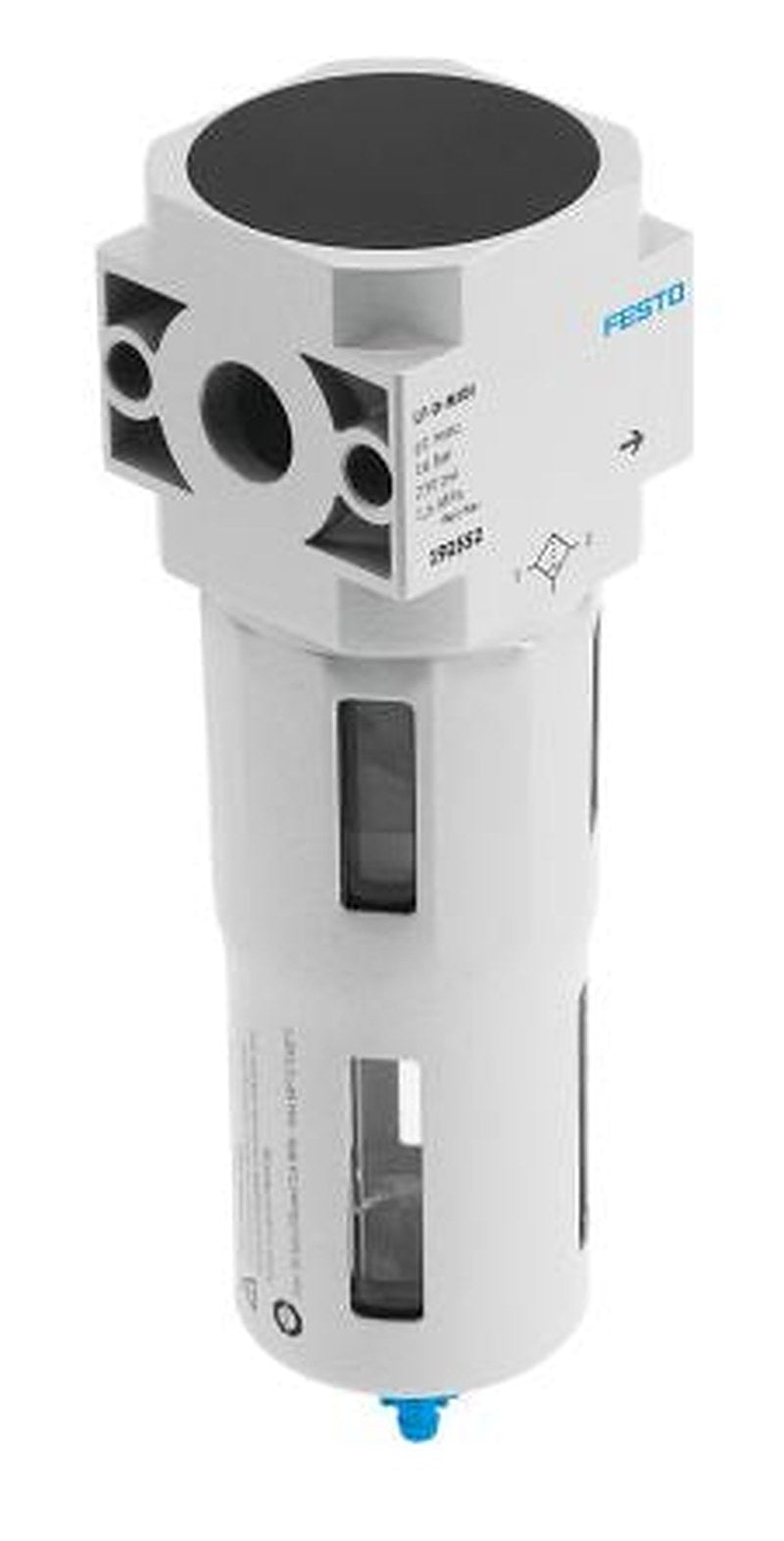Festo D series 40 μm 12 bar Pneumatic Filter with Automatic drain