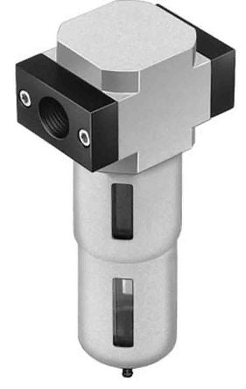 Festo D series 0.01 μm 1/8 in G 16 bar Pneumatic Filter 360 L/min max with Manual drain