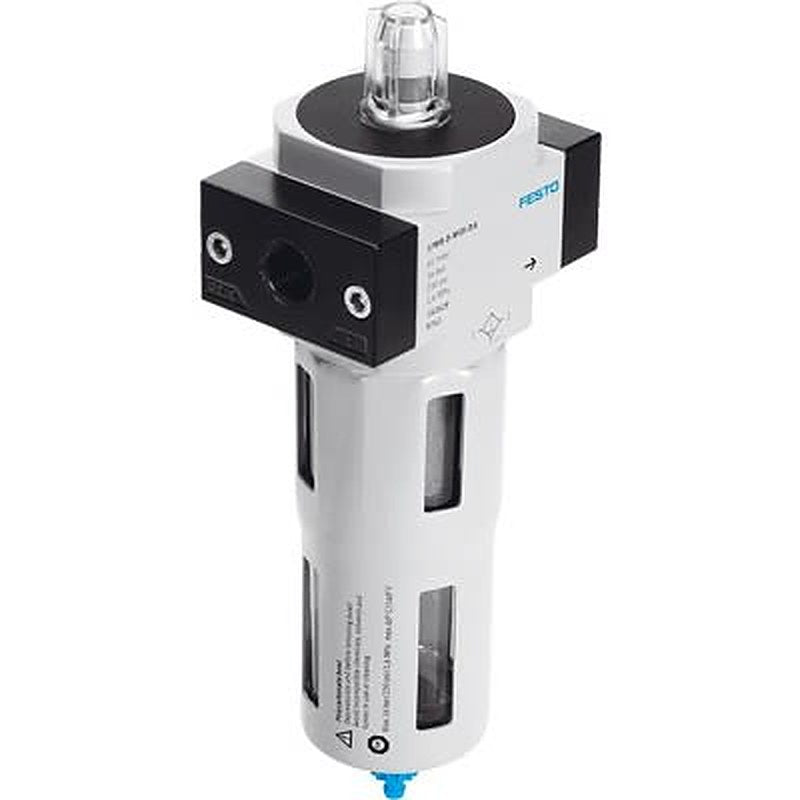 Festo LFMB series 1 μm 1/2 in G 12 bar Pneumatic Filter 1750 L/min max with Automatic drain