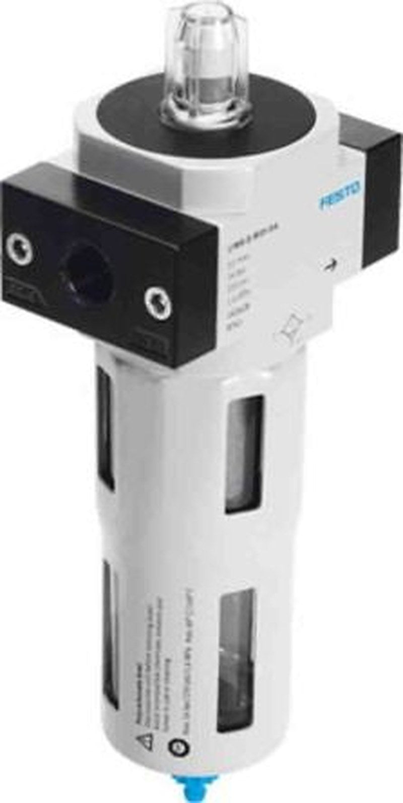 Festo D series 1 μm 1/8 in G 16 bar Pneumatic Filter 500 L/min max with Manual drain