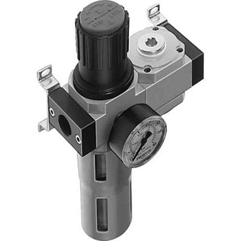 Festo G 1/2 Filter Regulator, 40 μm, 1/4 in G, Manual, 16 bar, 185711