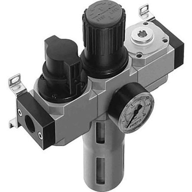 Festo G 1/4 Filter Regulator, 40 μm, 1/8 in G, Manual, 16 bar, 185719