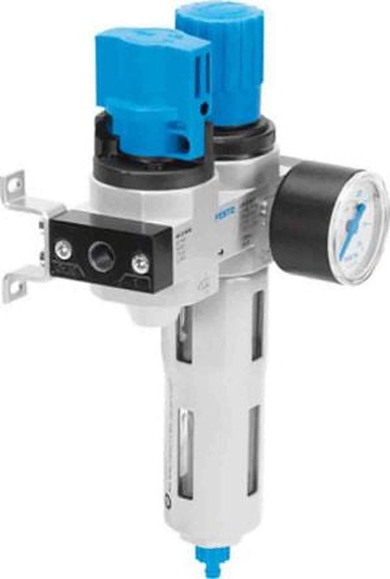 Festo G 1/4 Filter Regulator, 40 μm, 1/8 in G, Manual, 16 bar, 185731