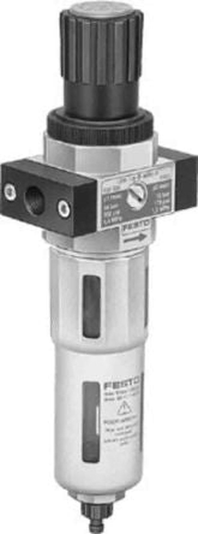 Festo G 1/8 Filter Regulator, 40 μm, 1 in, Manual, 7 bar, 192599