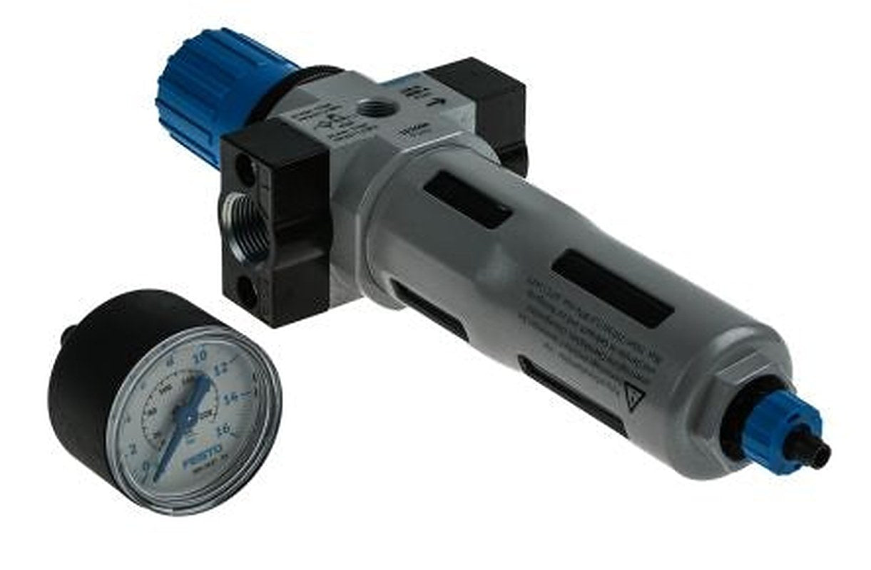 Festo G 3/4 Filter Regulator, 40 μm, 3/8 in G, Automatic, 12 bar, 162684