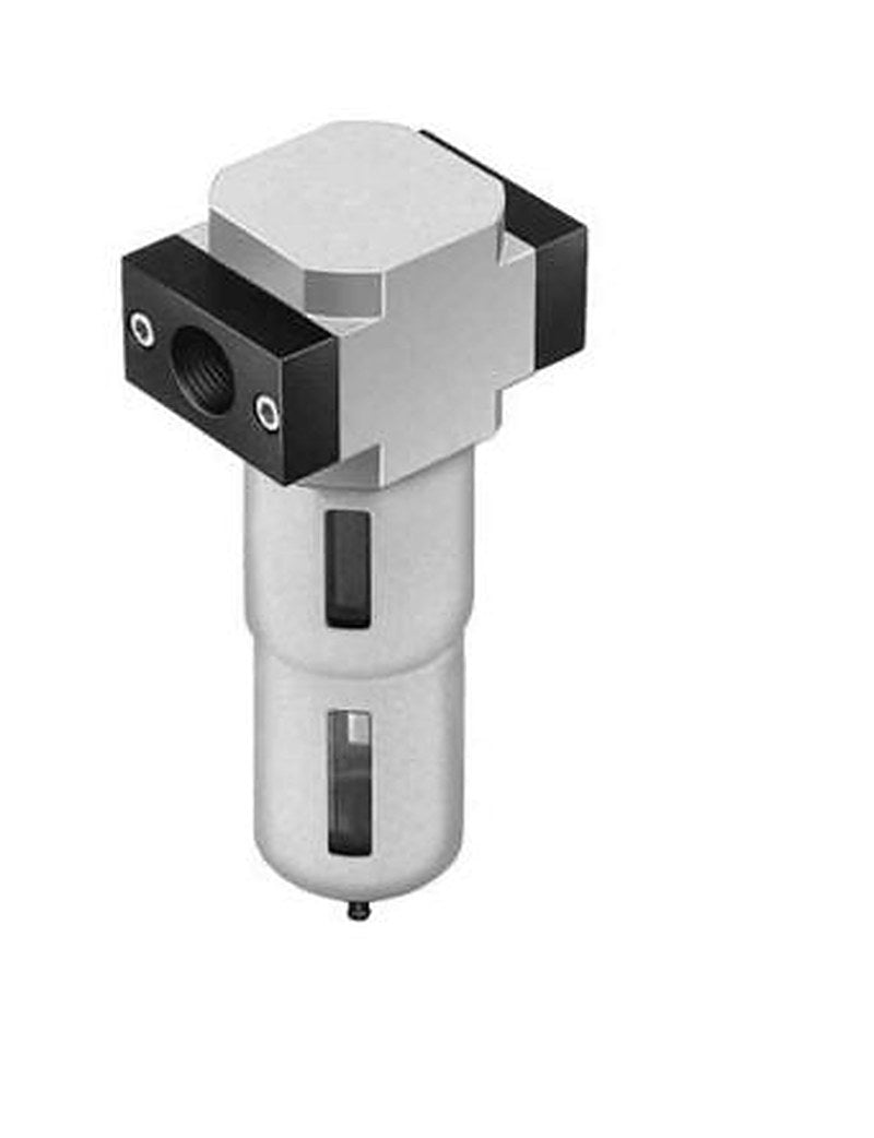 Festo D series 1/8 in G 16 bar Pneumatic Filter 360 L/min max with Manual drain