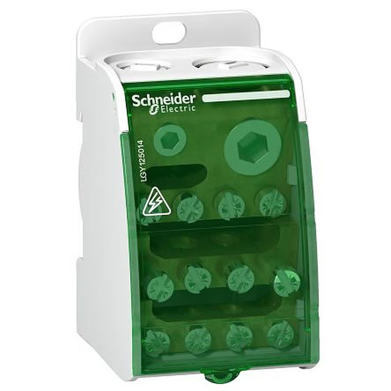 Schneider Electric Distribution Block, 14 Way, 230V, 250A, White