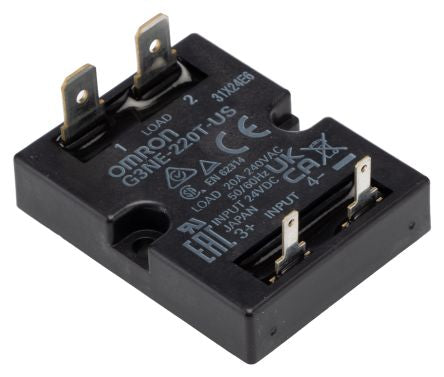 Omron G3NE Series Solid State Relay, 20 A Load, Screw Mount, 264 V ac Load, 28.8V dc Control