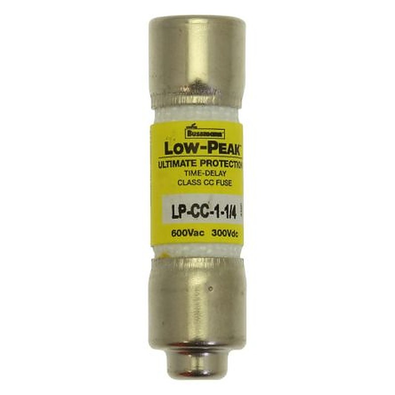 Eaton 1.25A T Melamine Cartridge Fuse, 1.5 x 0.41 in